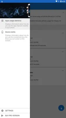 Phone usage monitor android App screenshot 1